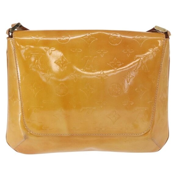 Authentic LOUIS VUITTON Monogram Vernis Thompson Street Bag Beige M91301 LV - Picture 9 of 16